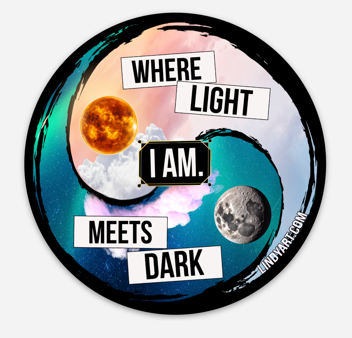 Where light meets dark, I AM