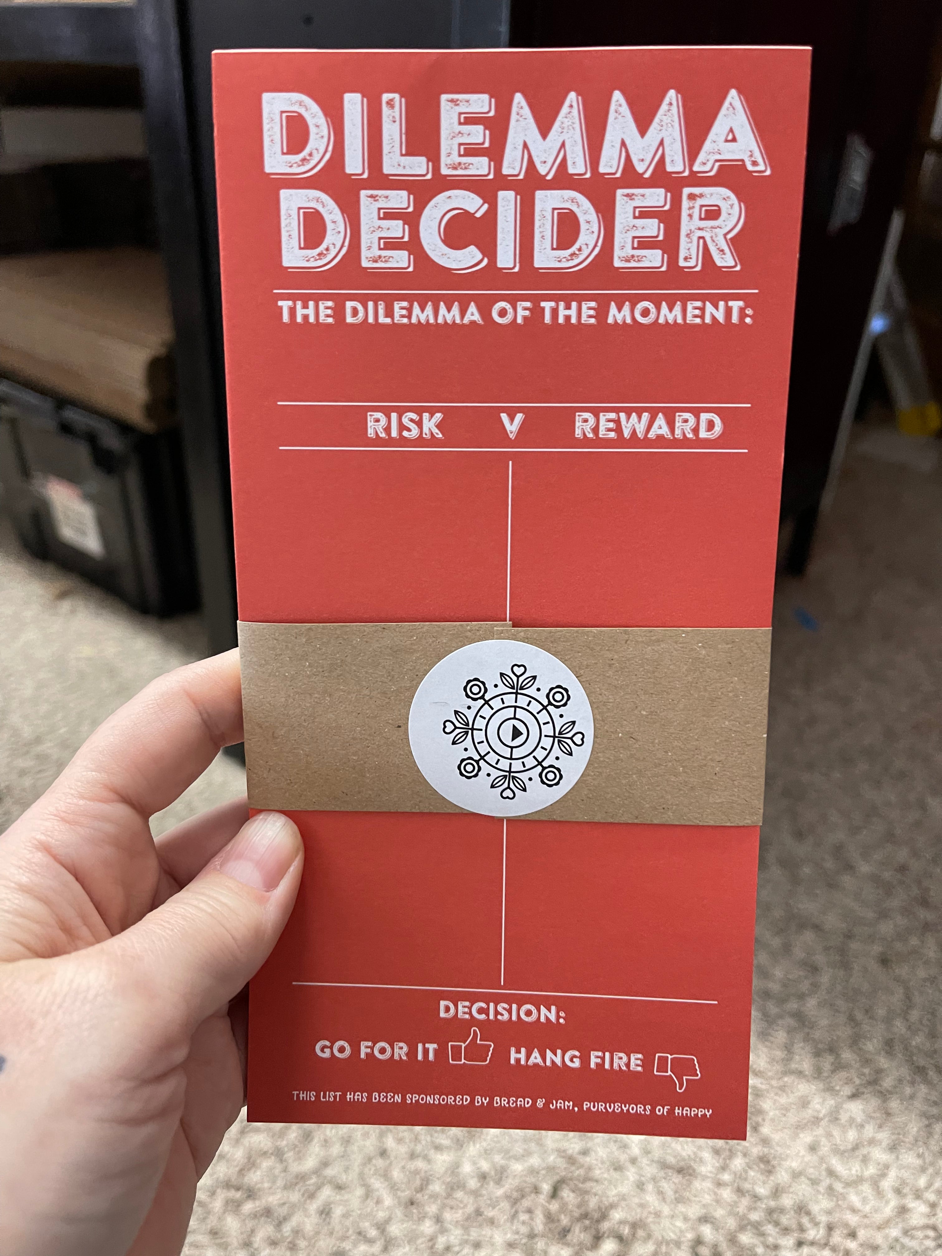 Dilemma Decider Pad
