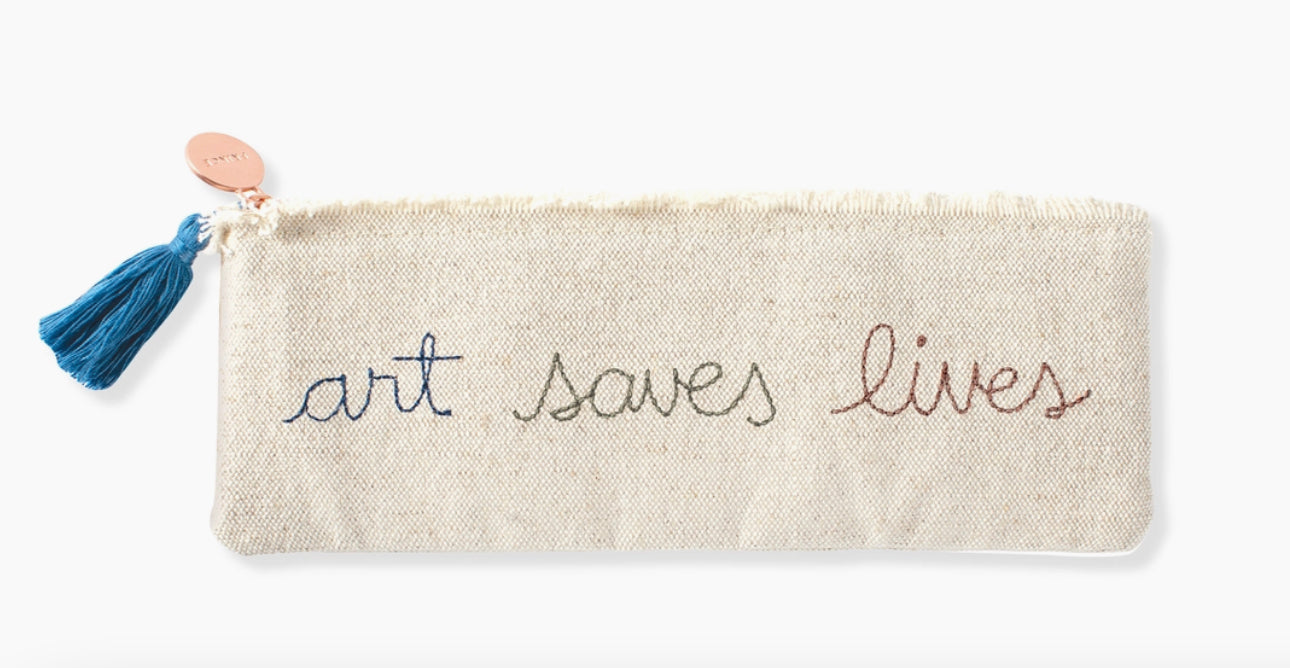 Art Saves Lives Zipper Pouch